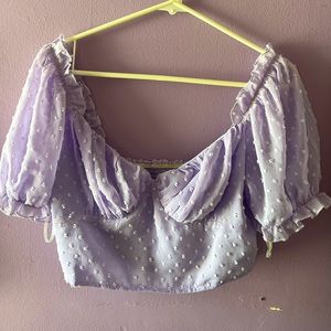 Brand New violet croptop